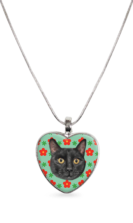 Heart - Retro Flowers - Green