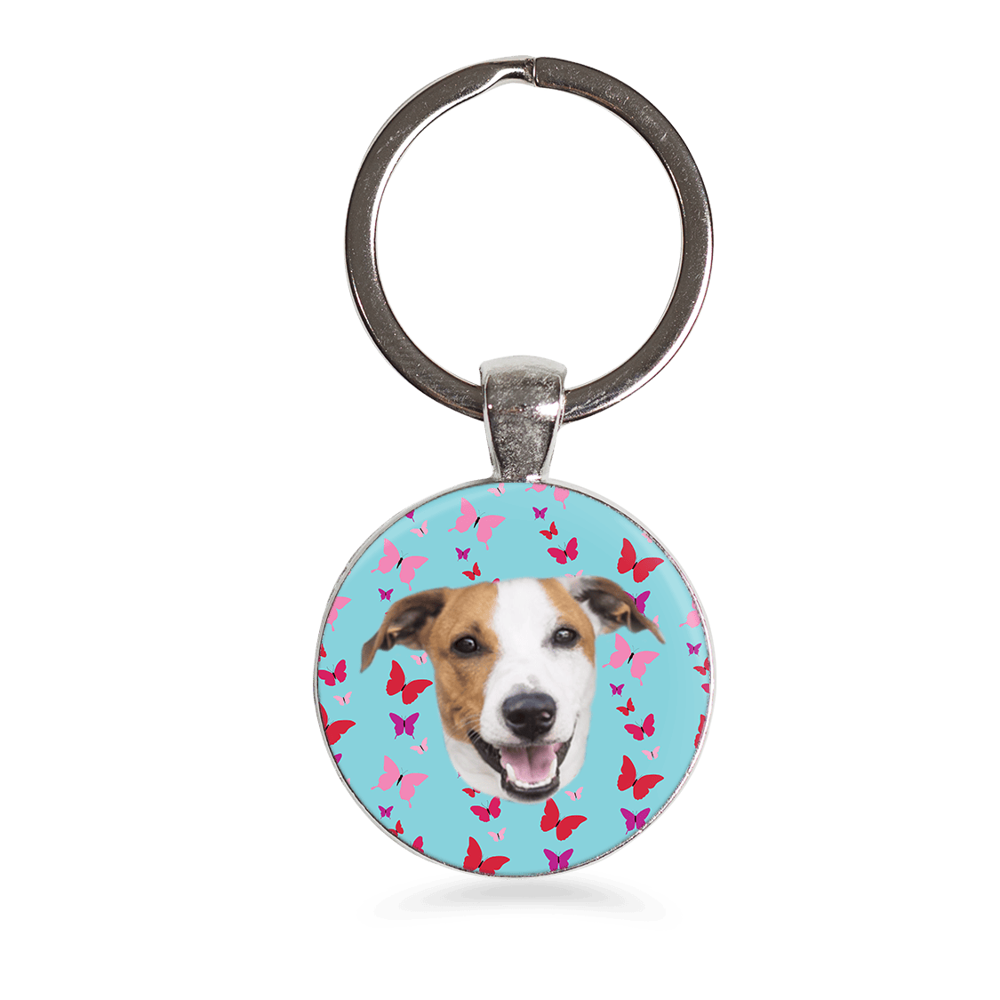 Keychain - Butterflies - Blue