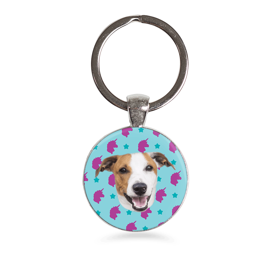 Keychain - Unicorns - Blue