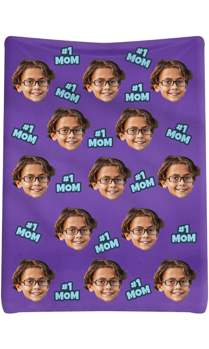 #1 Mom Blanket - Purple