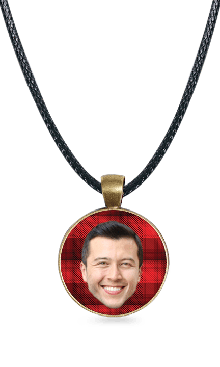 Circle Necklace - Brass - Red Flannel