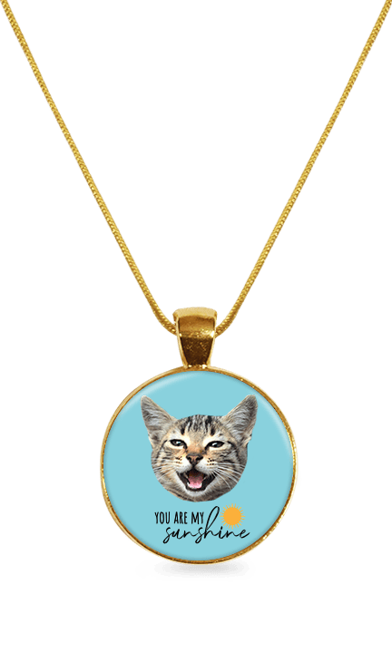 You Are My Sunshine - Circle Necklace - Gold